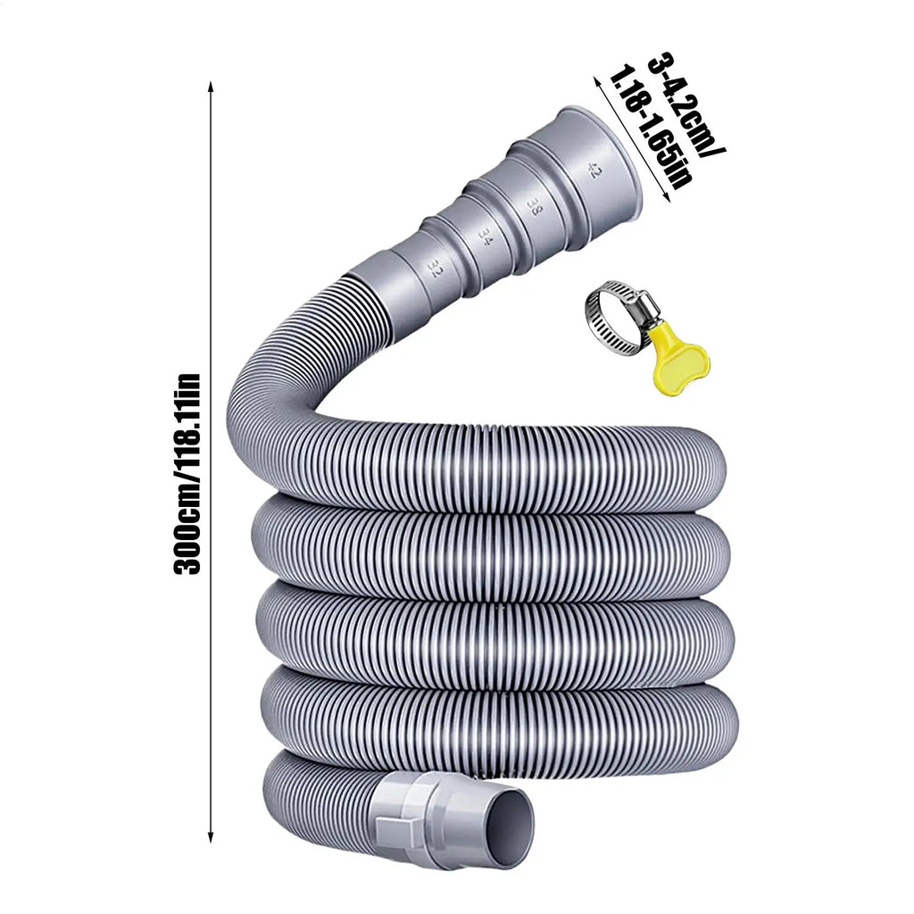 Foldable Caravan Sewer Plumbing Kit with Adjustable Adapter and Clamp Leak-Proof RV Hose Flexible drain hose for motorhomes Oasis Select