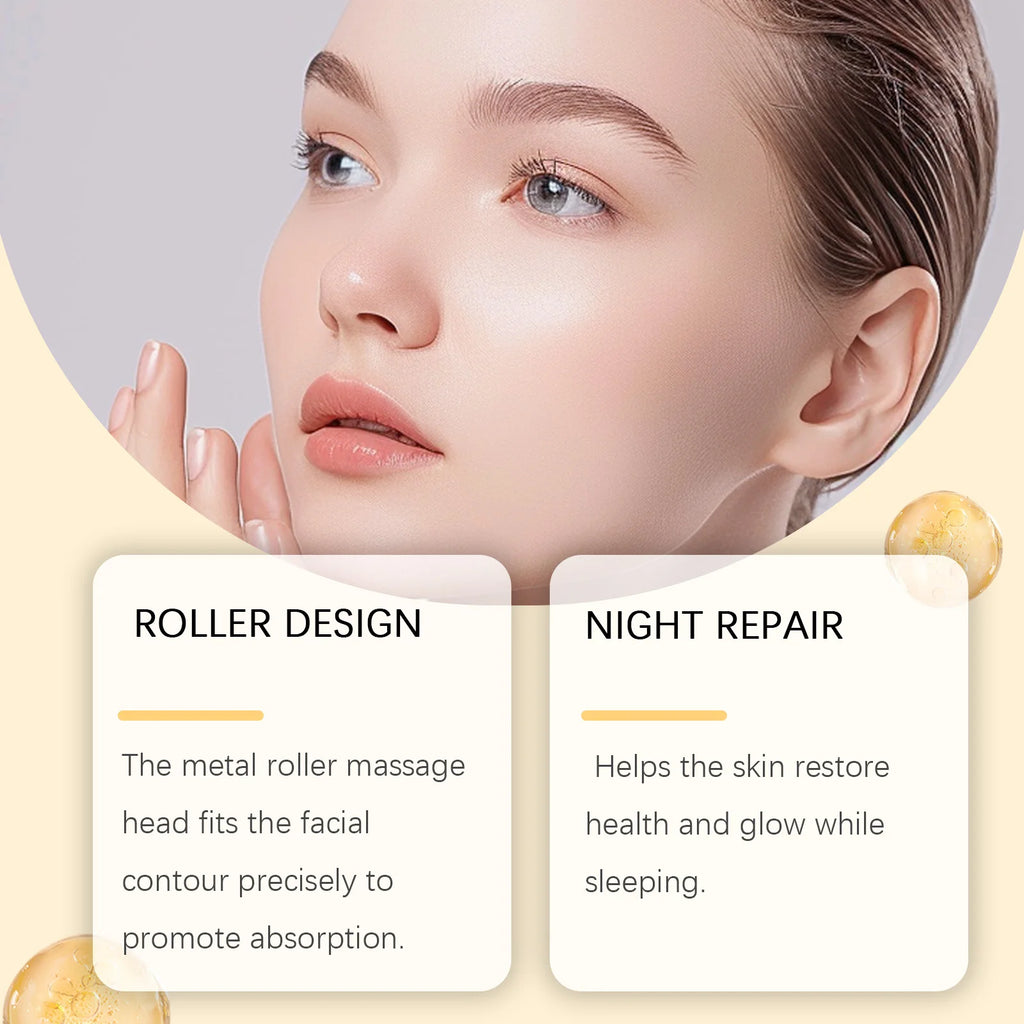Anti Aging Roller Essence Bee Venom Booster Hyaluronic Acid Skin Firming Fine Lines Improvement Facial Massage Skincare Serum Oasis Select