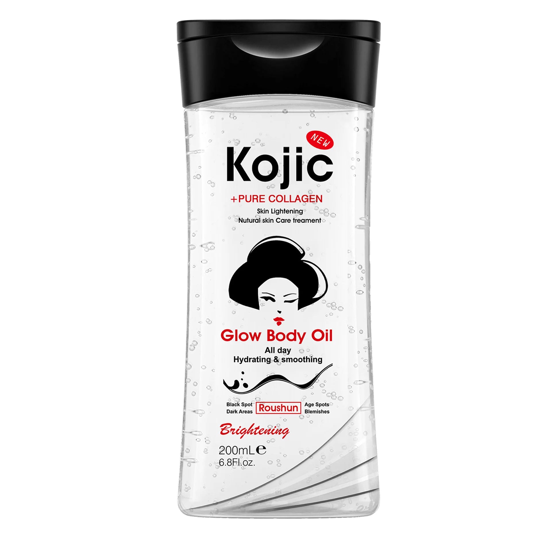 ROUSHUN Kojic Acid Body Oil 200ml – Hydrating Skin Care