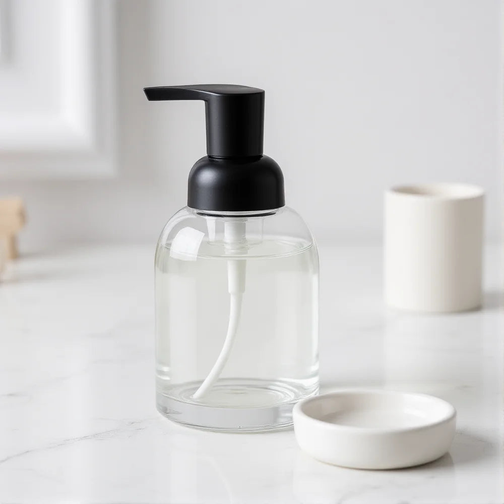 Glass Foam Pump Bottle 250ml & 375ml | Refillable Dispenser