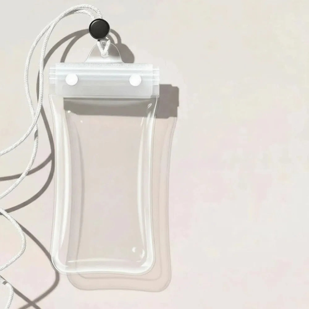 Adjustable Strap Waterproof Phone Pouch Sealed Lightweight Crossbody Dry Bag PVC ABS Transparent Hanging Neck Bag for Gifts Oasis Select White