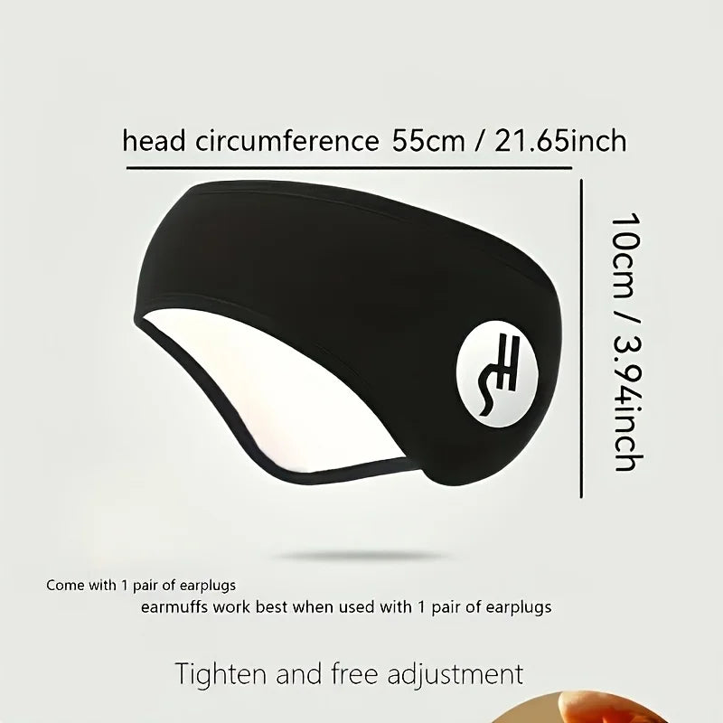 Noise-Canceling Sleep Mask with Ear Covers - Adjustable Soft Polyester Fabric, Suitable for Travel and Home Use Oasis Select