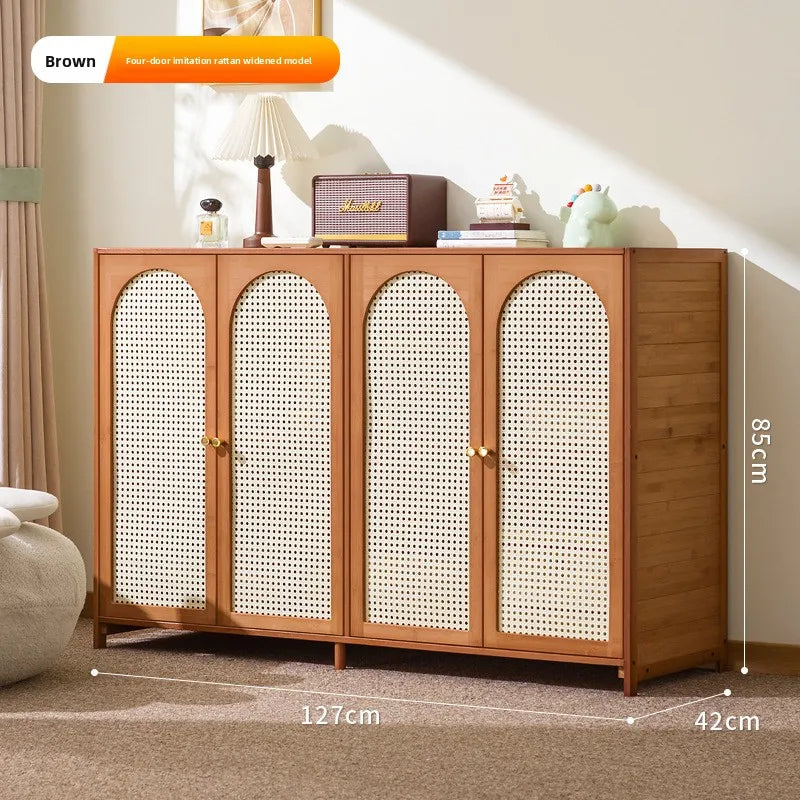 French side cabinets rattan lockers household dining room tea cabinet lockers kitchen storage cabinets side cabinets Oasis Select Deepened Four Doors