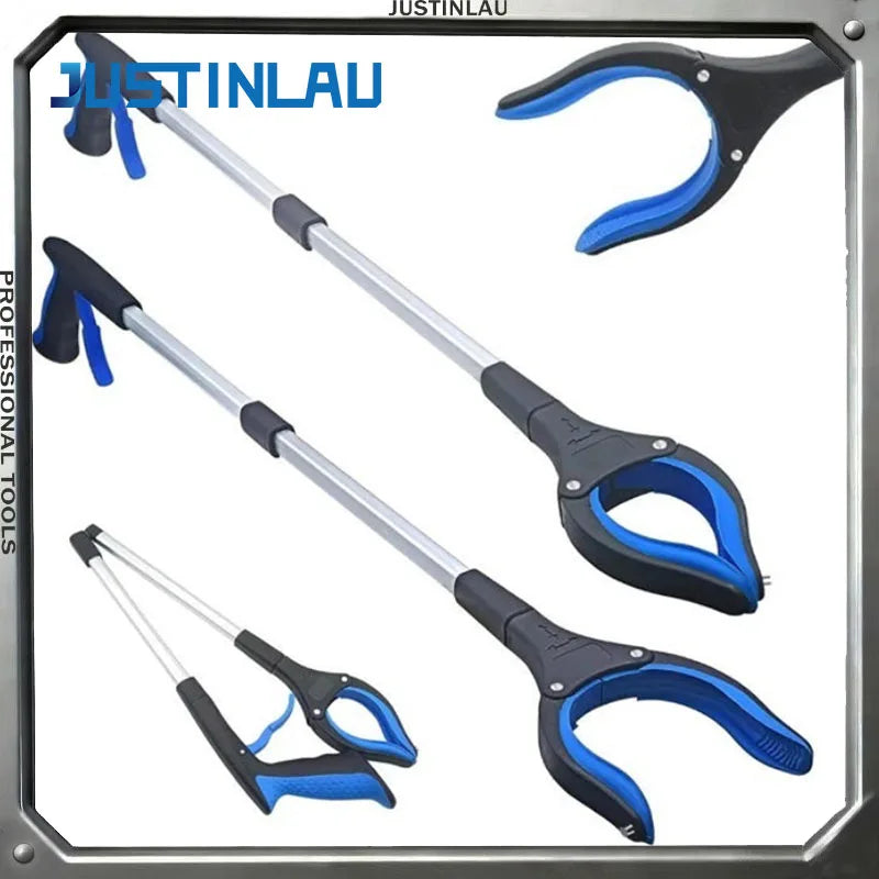 JUSTINLAU 1PC Sanitation Clamp Foldable Garbage Clamp Aluminum Alloy Garbage Picking Clamp Household Retrieval Device Hand Tool Oasis Select