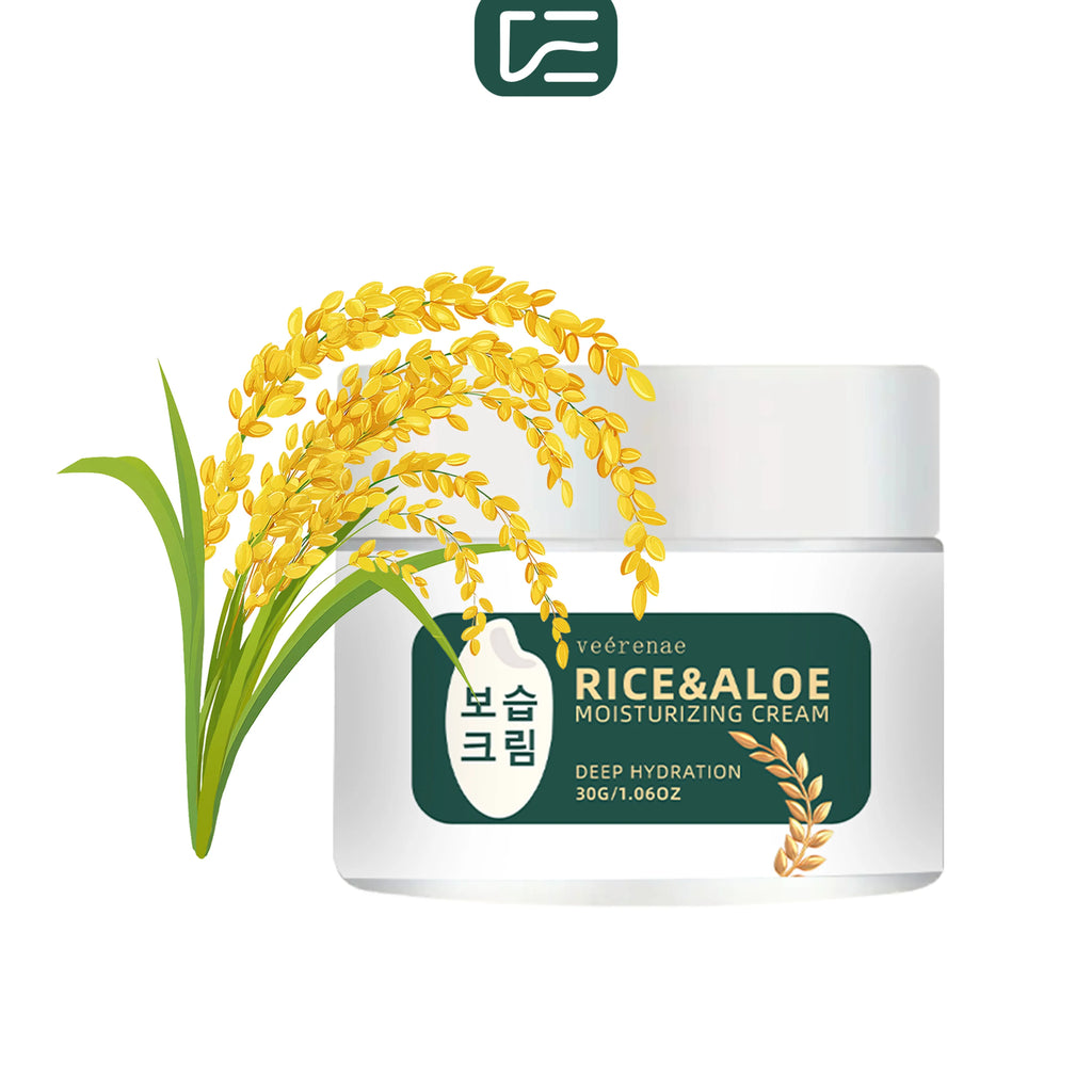 veérenae Rice & Aloe Face Moisturizer – Non-Greasy, All Skin