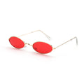 Retro Men and Women Accessories Eyeglasses Sun Glasses Vintage Shades Oval Sunglasses Oasis Select Gold - Red