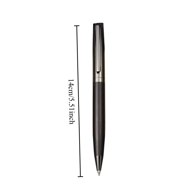 1pcs High End Wooden & Metal Ballpoint Pen Packed Stylish Premium Writing Accessory for Office and Business Present Oasis Select Ebony