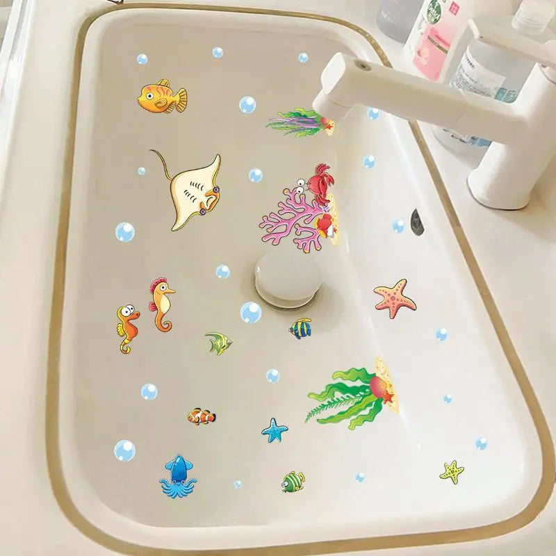 Toilet toilet sink tile stickers Waterproof wallpaper self-adhesive decorative painting shade refurbished stickers Oasis Select K