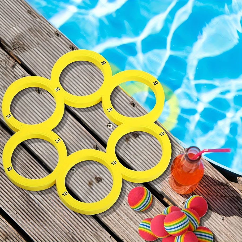 Swimming Pool Toss Game Set – Floating Water Sports Throwing Game Mat for Family, Beach, Backyard, Must Have Summer Outdoor Toys Oasis Select
