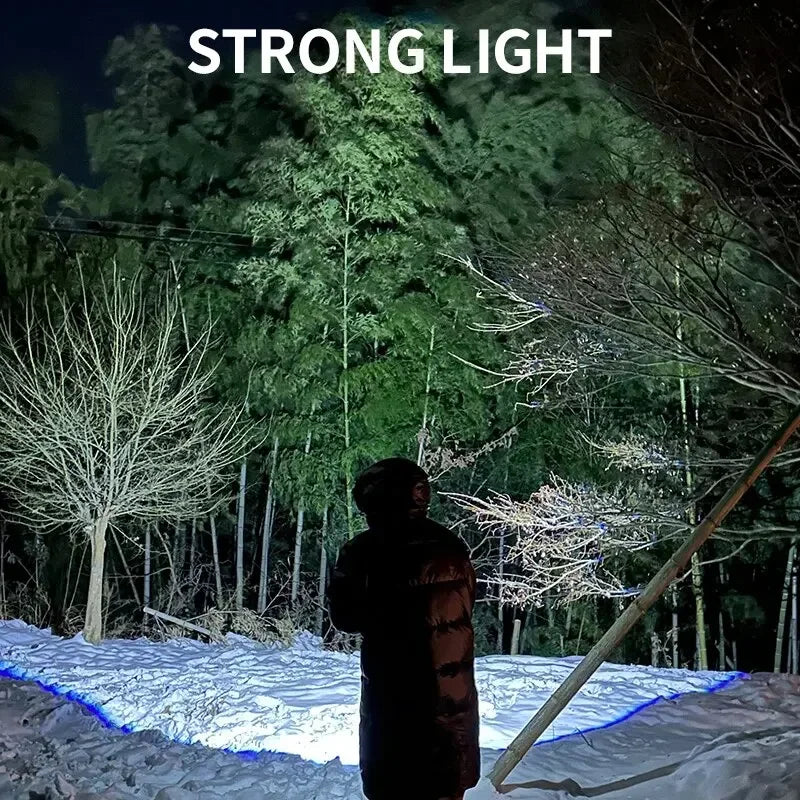 Rechargeable Portable Outdoor Lighting Three-Eyed Monster Mini Flash Super Power Flashlight Long-Range Powerful Flash Lights Oasis Select