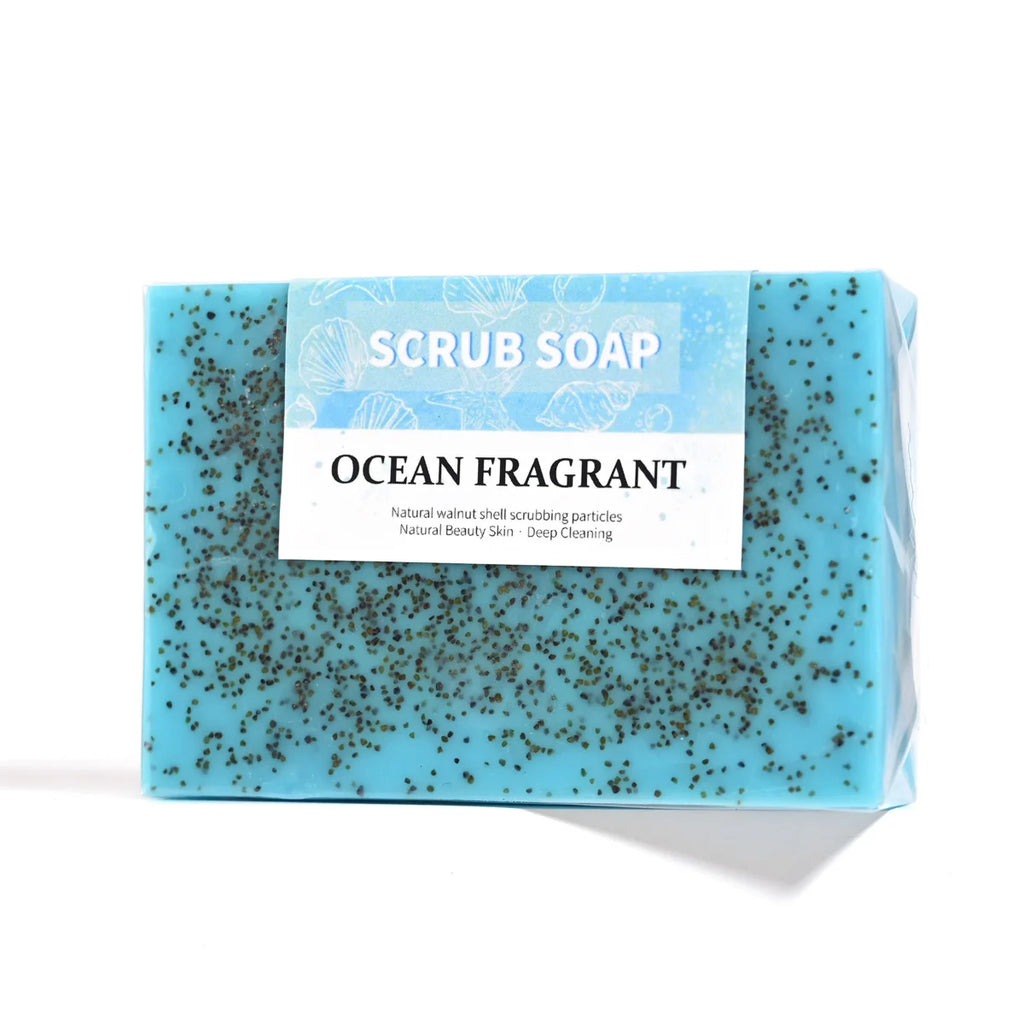 Natural Sea Salt Exfoliating Scrub Soap – Face & Body Polish