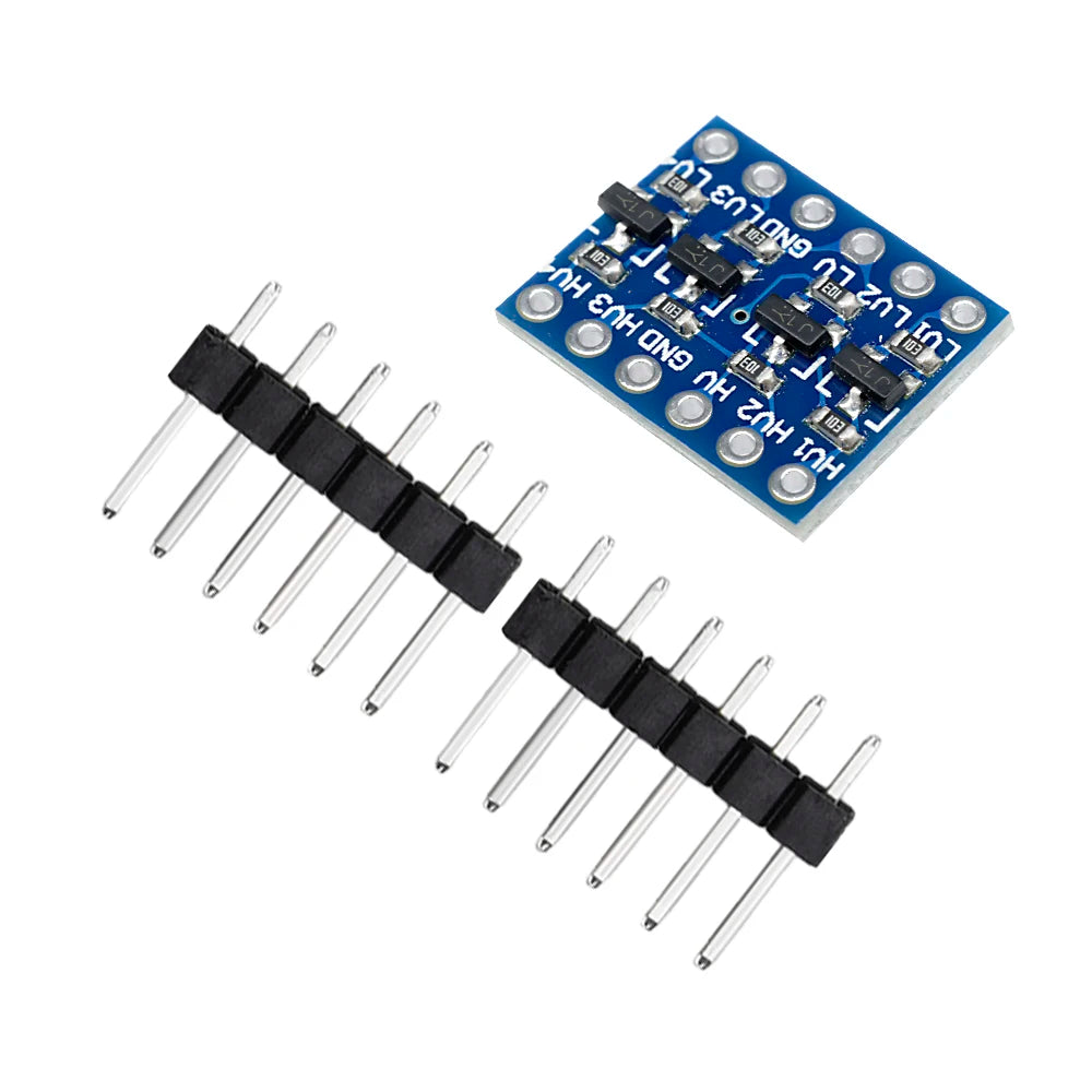 1-10Pcs 4 Channels IIC I2C Logic Level Switching Shifter Bi-Directional Module Safely Steps Down 3.V to 5V Converter for Arduin Oasis Select 1pcs