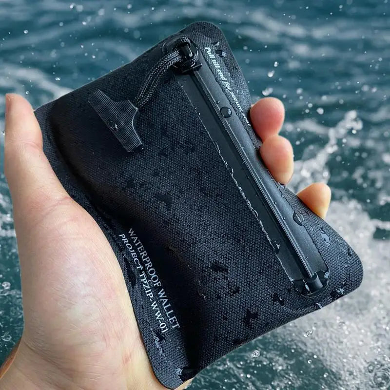 Waterproof Military-Grade TPU Wallet – Card, Key & Cable Pouch