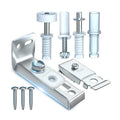 Pivot Replacement Adjustable Folding Door Hardware Guide Wheel Set Replacement Kit Pantry Door Kit For Space Saving DIY Kitchen Oasis Select Silver