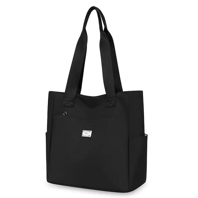 Lightweight Waterproof Nylon Shoulder Tote Bag | Large Capacity
