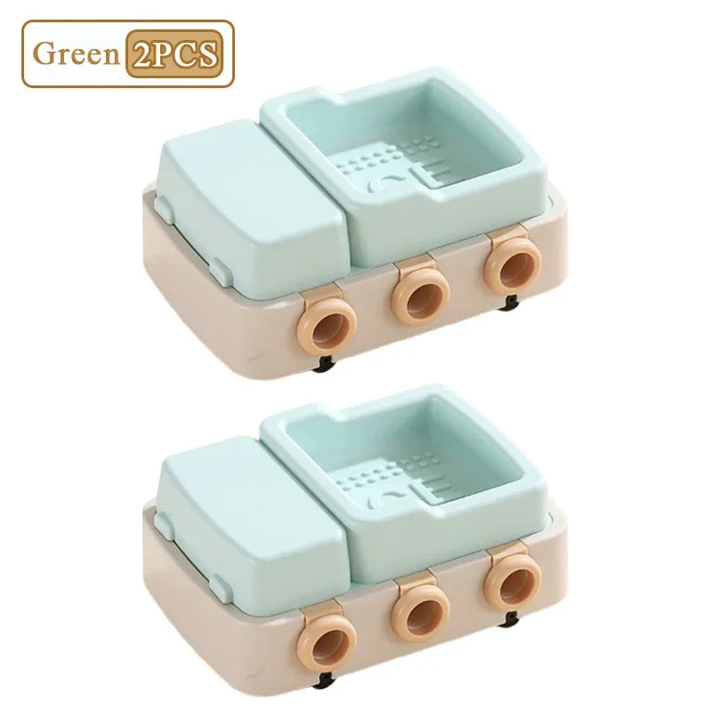 1/2/4PCS Small Boat Minivan Silicone Ice Mold DIY Children Homemade Ice Cream Mold Ice Cream Ice Lattice Making Ice Box Oasis Select Green-2PCS