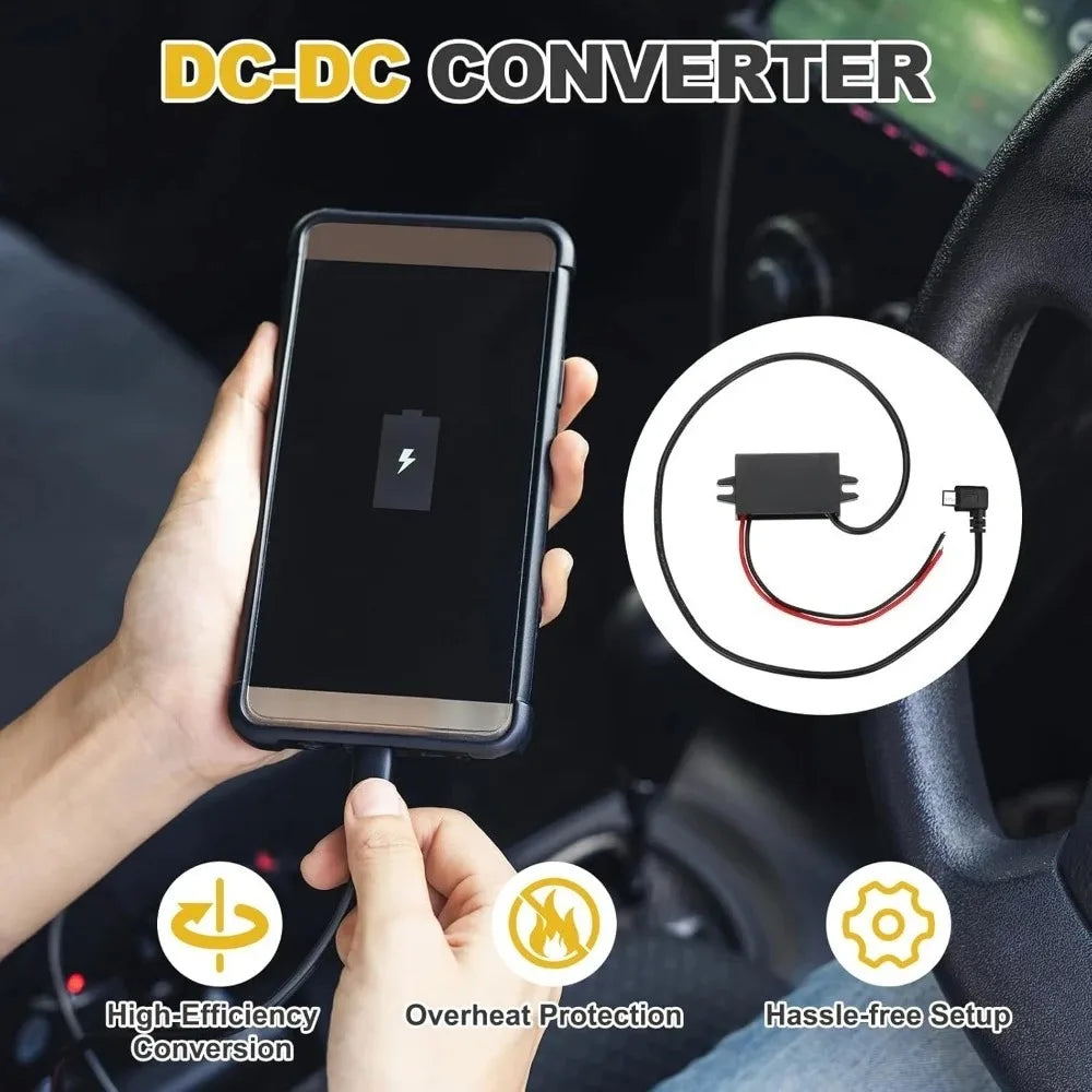 12/24V To 5V Power Converter 3A Step Down Converter Voltage Reducer Transformer Power Supply Module For Car Truck Solar System Oasis Select