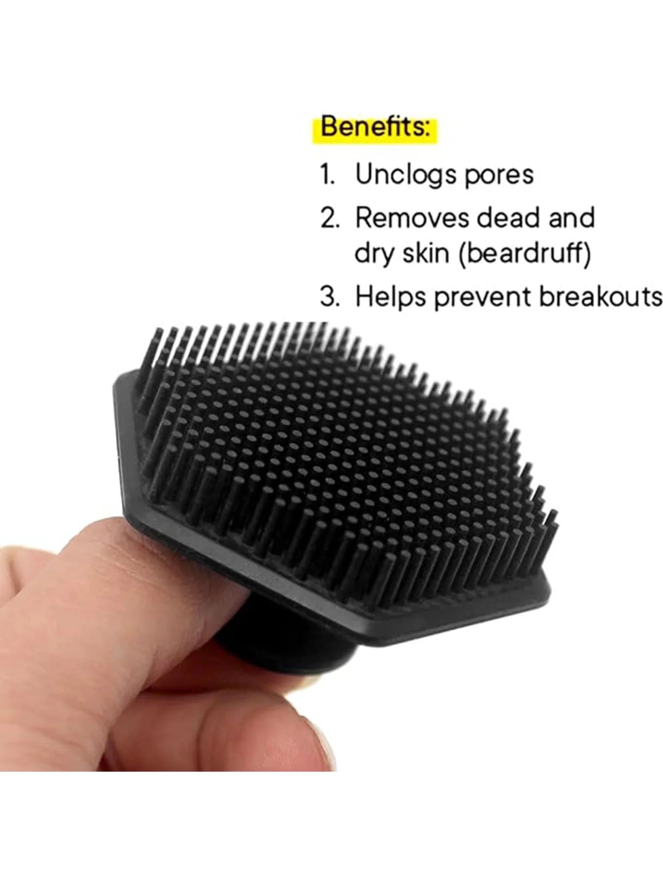 Silicone Exfoliating Face & Body Scrub Brush – No-Slip Handle Silicone Cleansing Brush Oasis Select