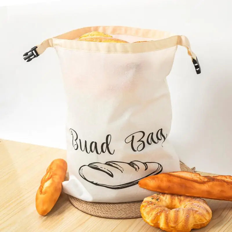 1PCS Cotton Bread Bags for Homemade Bread Reusable Eco Friendly Food Storage for Kitchen Picnic and Bakery Use Oasis Select