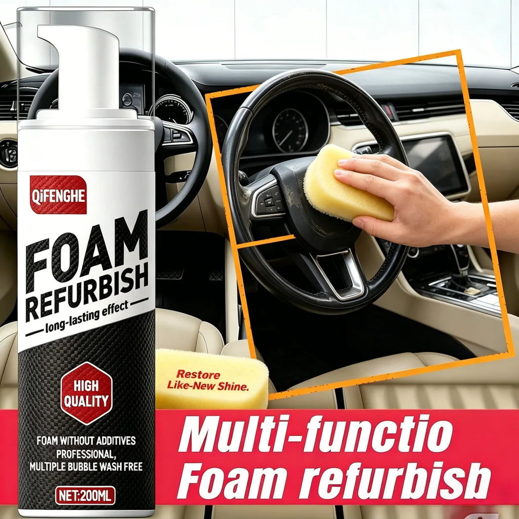 200ml Car Foam Cleaner – Interior & Exterior Stain Remover Car Foam Cleaner Oasis Select