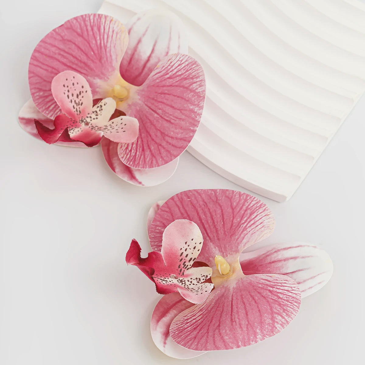 IngeSight.Z Classic Pink Butterfly Orchid Pendant Earrings Exaggerated Large Flower Earrings for Women 2024 Ear Jewelry Gift Oasis Select