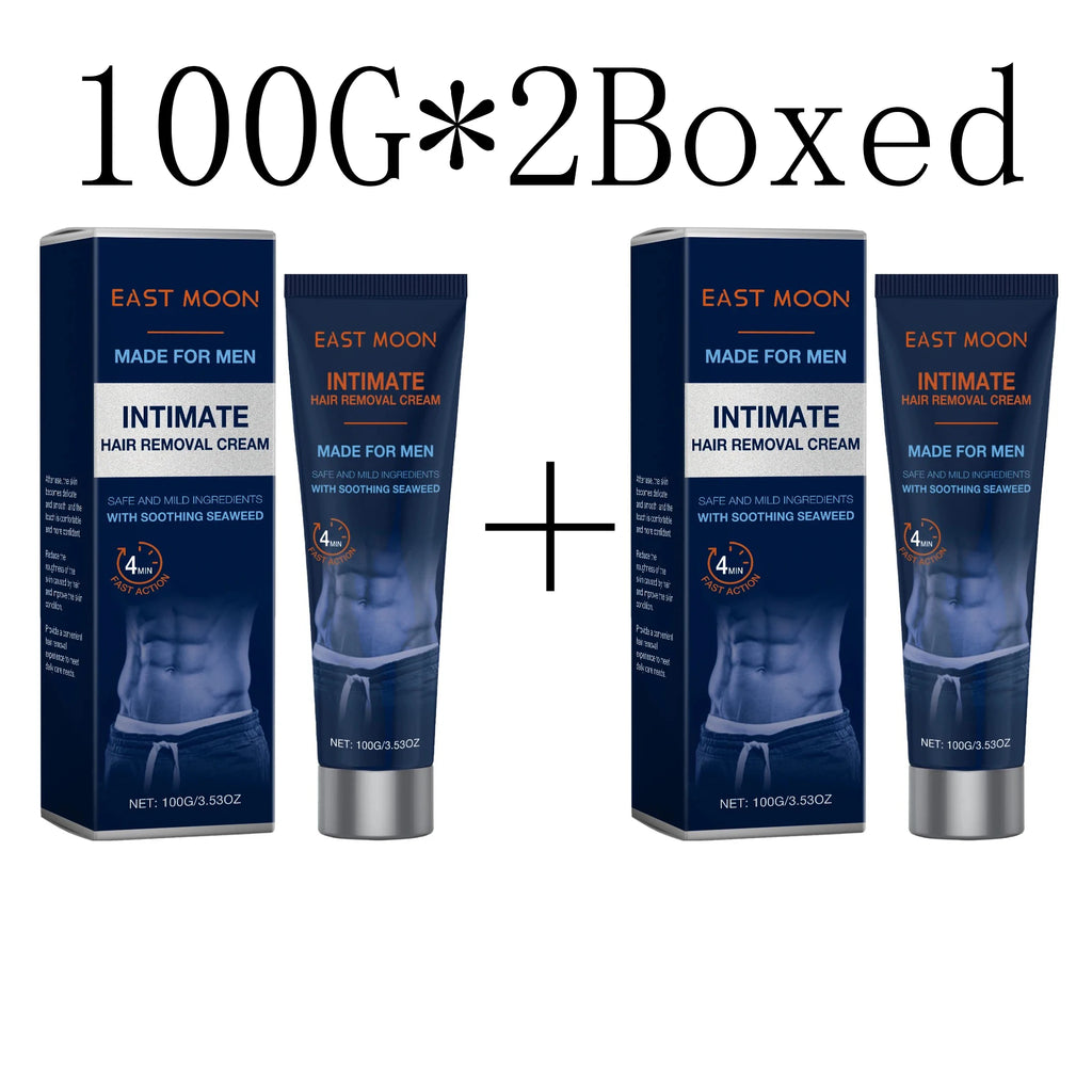 East Moon Avocado Men's Hair Removal Cream – Body & Intimate Hair Removal Cream Oasis Select 100g X 2boxed