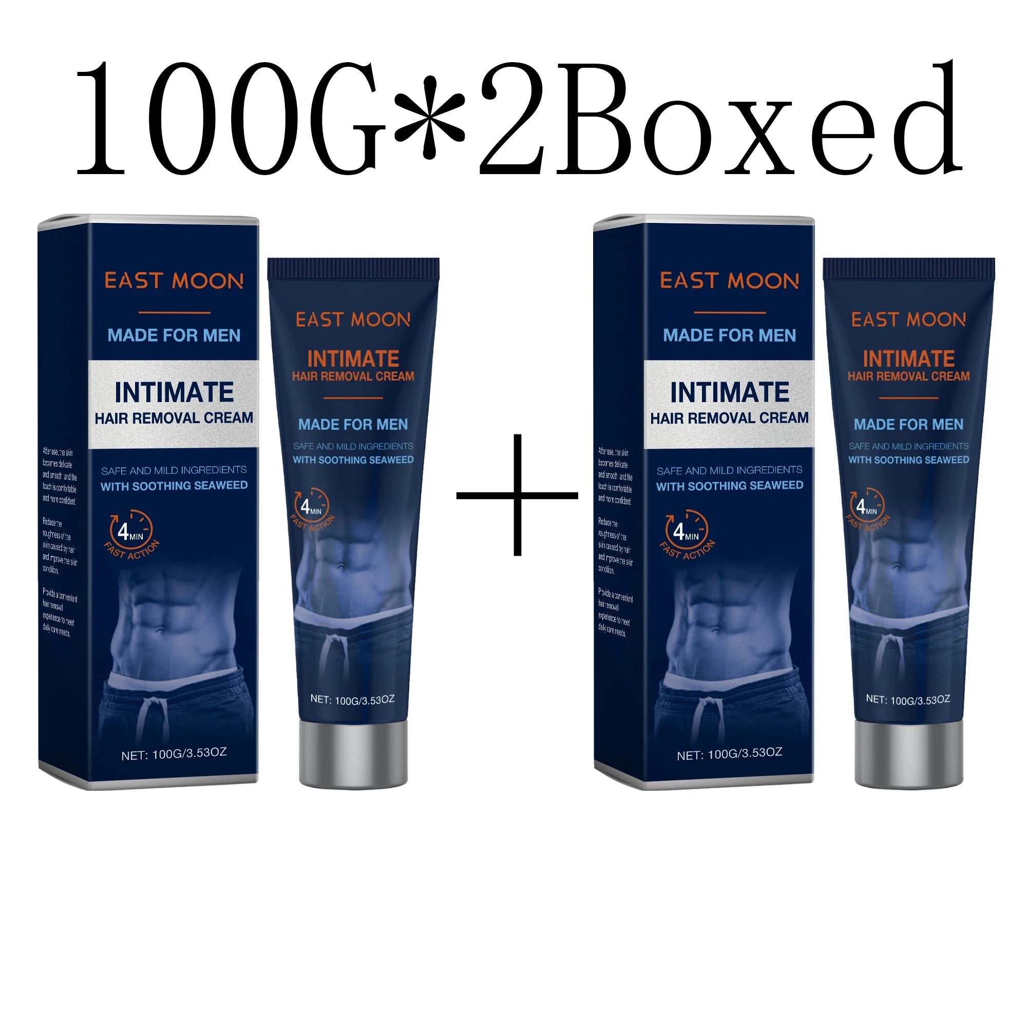 East Moon Avocado Men's Hair Removal Cream – Body & Intimate Hair Removal Cream Oasis Select 100g X 2boxed