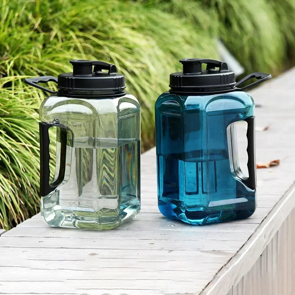 2.4L Large Capacity Fitness Water Bottle,BPA Free Portable Sports Bottle for Camping Gym Cycling,Men's Plastic Water Bottle Oasis Select