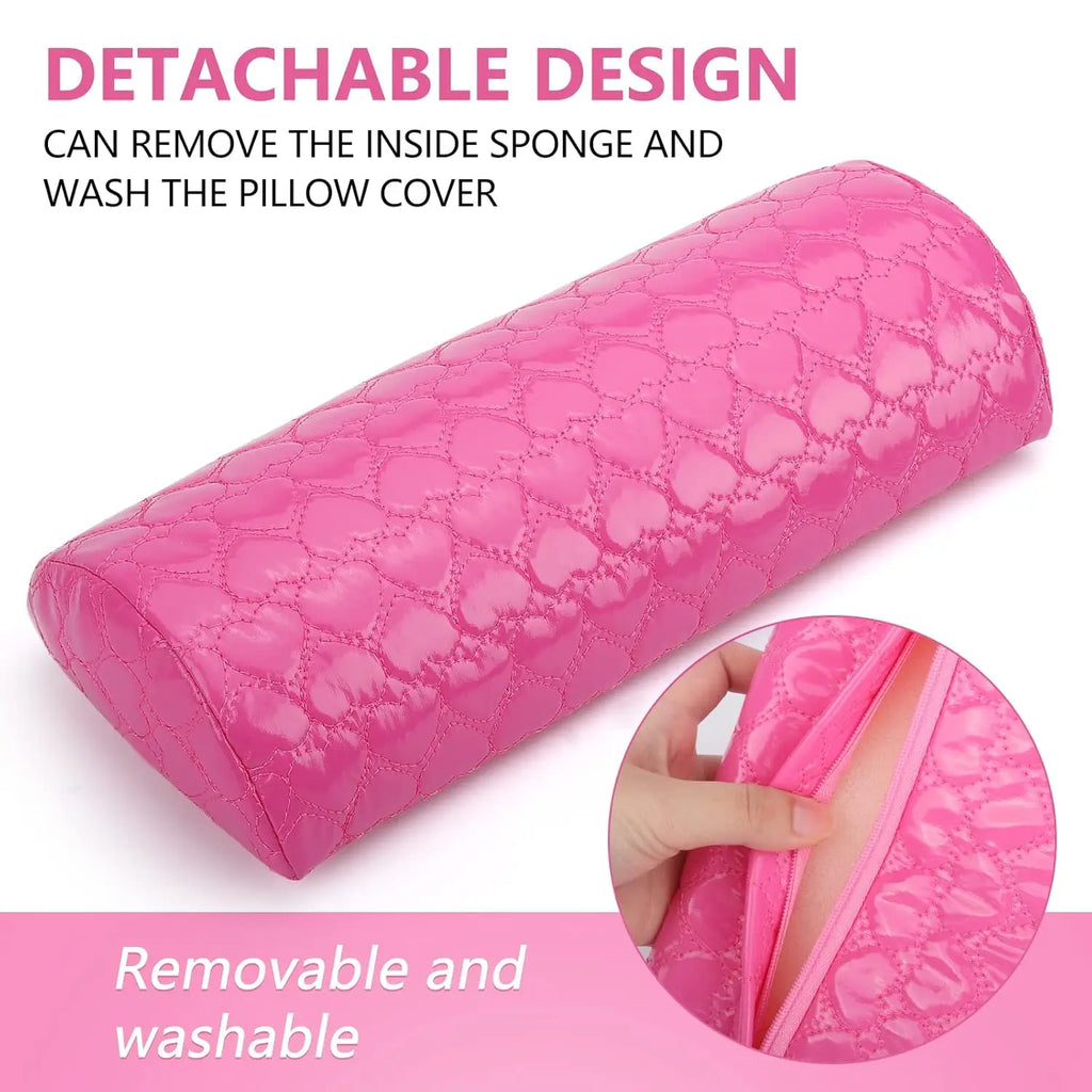 Nail Pillow Hand Rest for Nails Washable PU Leather Nail Armrest Detachable Manicure Hand Pillow Cushion Nail Art Accessories To Oasis Select