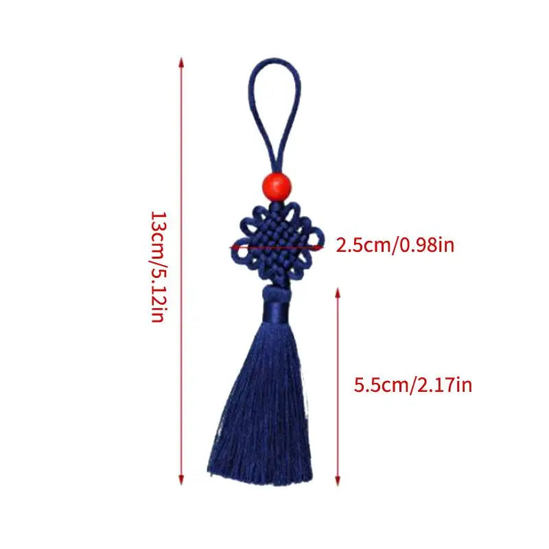 5Pcs Tassels Chinese Knots Silk Tassel Mini Beaded Pendant Fringe For Curtain DIY Crafts Jewelry Making Decoration Oasis Select