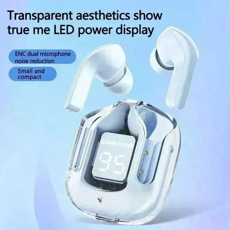 Original T2 TWS Transparent Wireless Bluetooth Headset HIFI Sound Wireless Earphones Quality Bluetooth for all smartphones Oasis Select