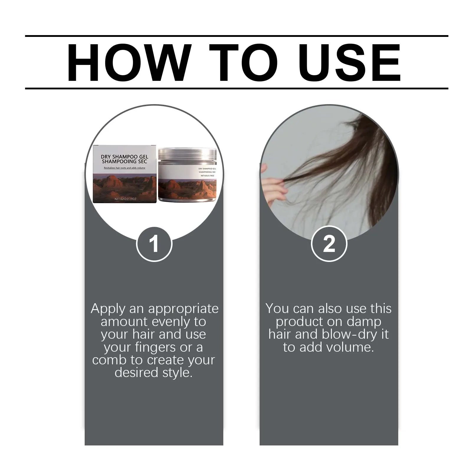 Coconut Oil Dry Shampoo Gel – Volume & Refresh | No-Rinse Dry Shampoo Gel Oasis Select