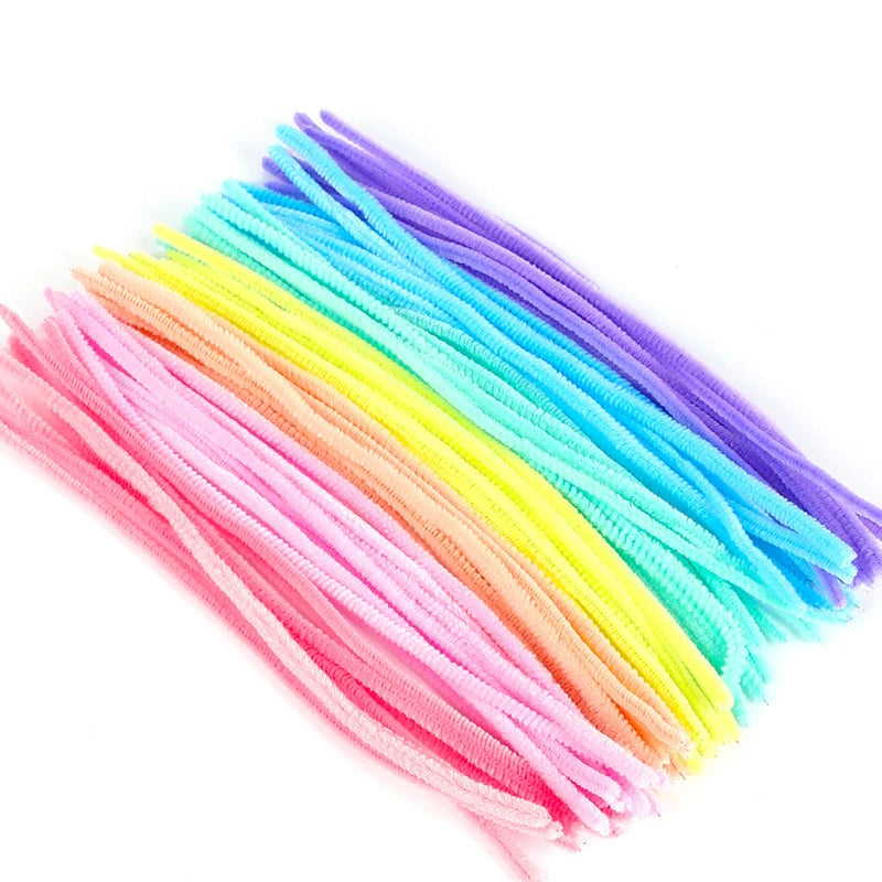 100pcs Mix Color Craft Wire for Handicrafts Twisting Stick DIY for Bouquets Halloween Christmas Easter Hair Jewelry Making Oasis Select Macaron Mix 100pcs