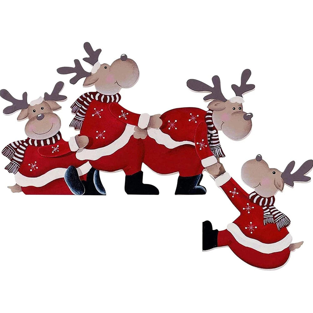Door Decor Christmas Ornaments Decorations Christmas Door Decor DIY Christmas Deer Hanging Ornament Xmas Door Corner Ornament Oasis Select A China Mainland
