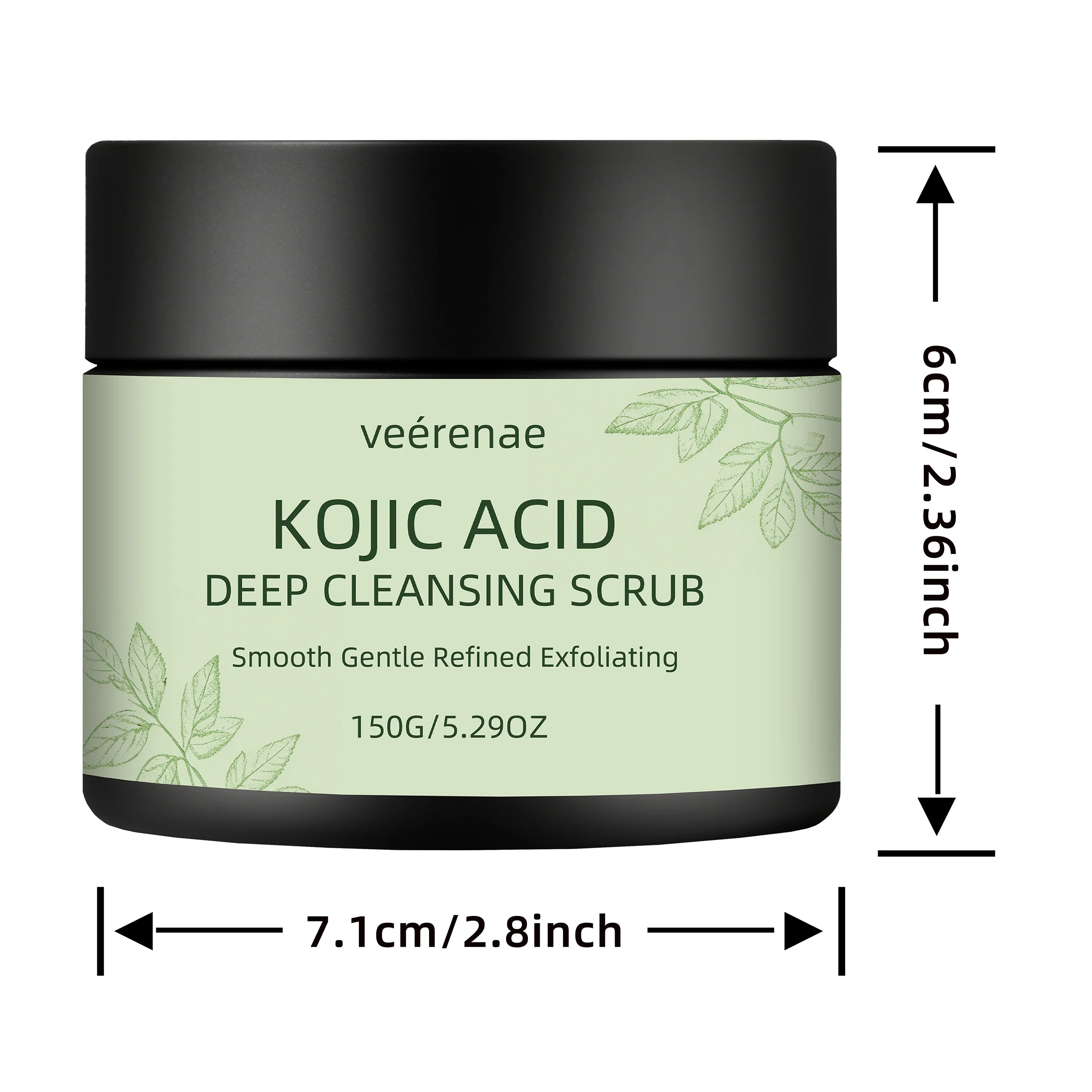 Veerenae Kojic Acid Cleansing Scrub – Face & Body Exfoliator