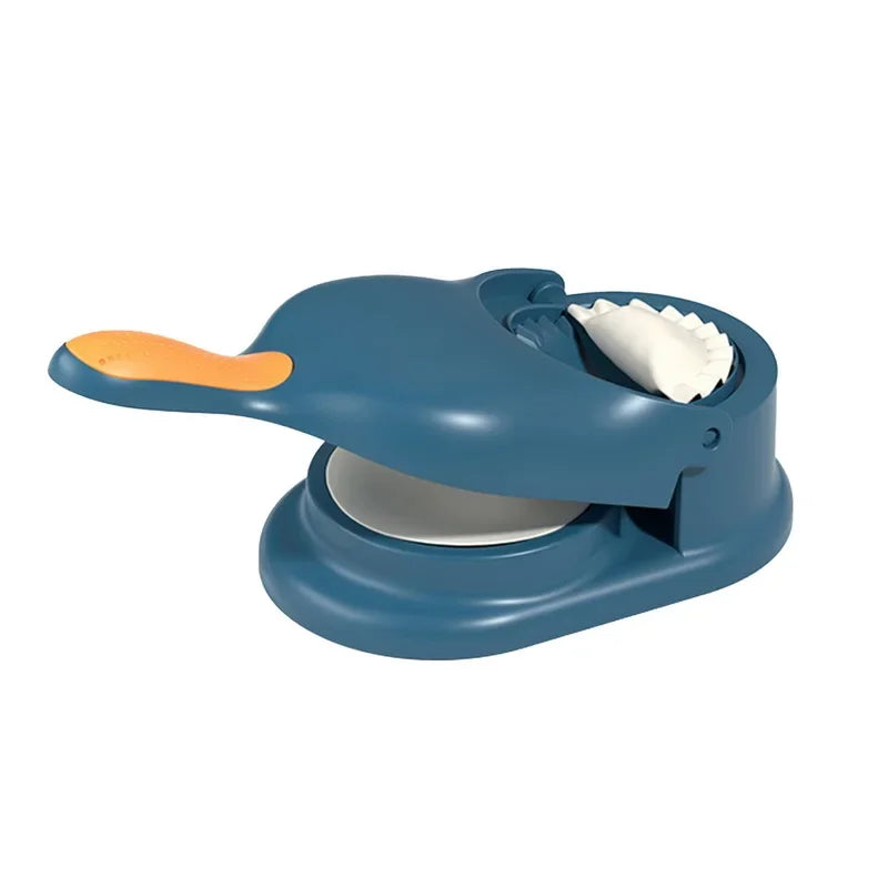 2 In1 Dumpling Maker DIY Kit Wrapper Presser Manual Labor-Saving Ravioli Empanadas Dough Skin Molder Machine Kitchen Gadgets Oasis Select blue
