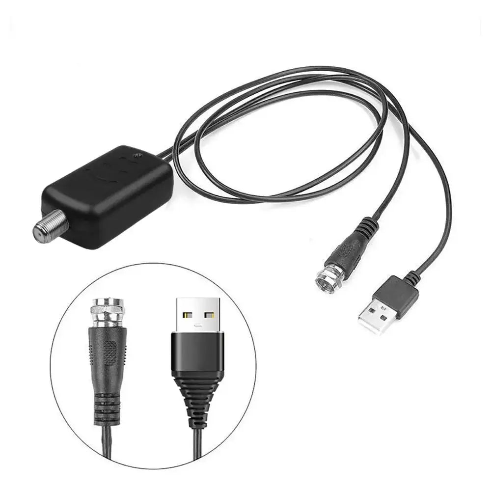 HDTV Antenna Amplifier 4K – 25dB High Gain, 200-Mile Range