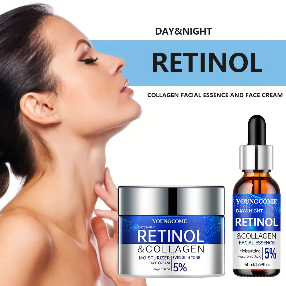 YOUNGCOME Retinol Serum & Cream Set – Hydrating Skincare Duo Retinol Skincare Set Oasis Select