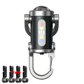 Mini Keychain Flashlight Rechargeable Pocket COB Working Light Outdoor Hook Emergency Warning Light for Camping Walking Hiking Oasis Select 1PC-clip