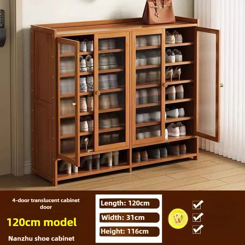 Multi-functional shoe cabinet shoe rack large capacity shoe storage rack dustproof multi-layer shelf Oasis Select Four door F