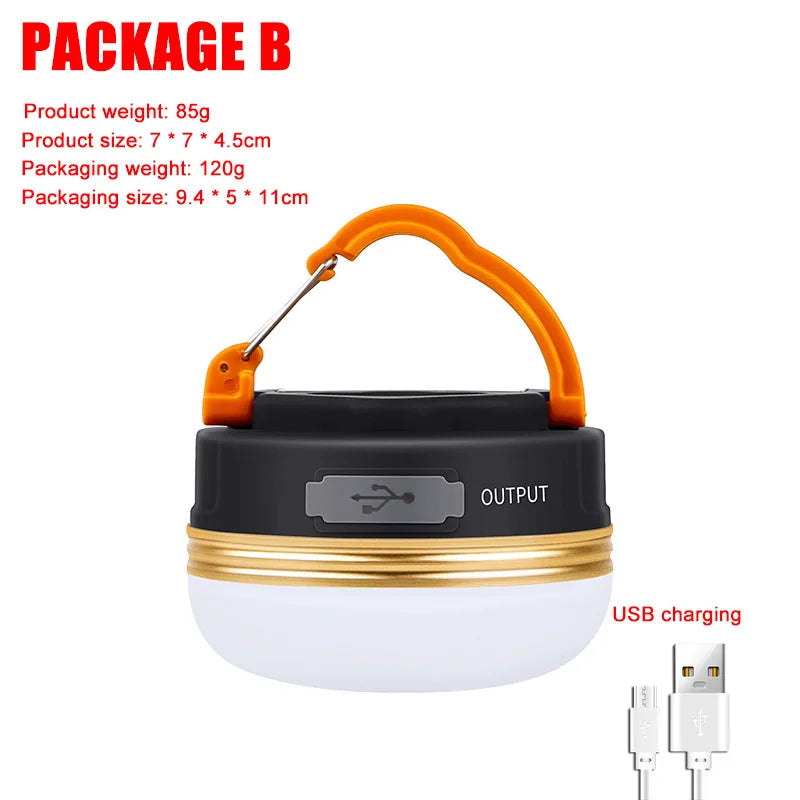Rechargeable LED Camping Lantern Fan & Power Bank | IP68