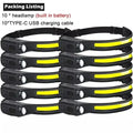 LED Motion Sensor Headlamp USB Rechargeable 350lm | Camping Torch