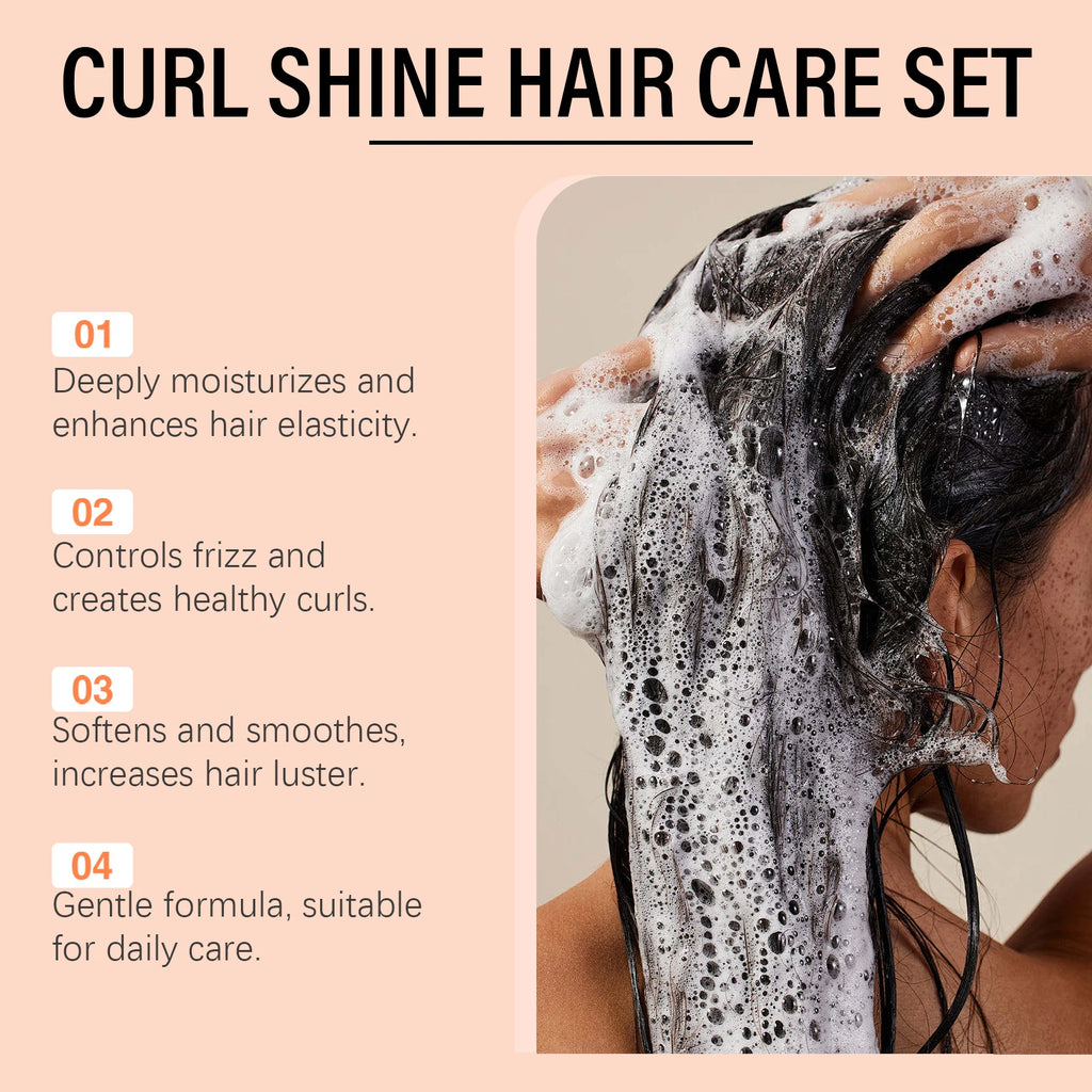 HOEGOA Coconut Shampoo & Conditioner Set for Curly Hair Shampoo & Conditioner Set Oasis Select