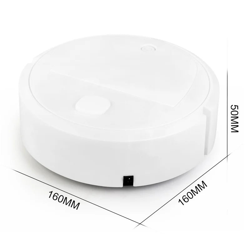 Automatic Electric Floor Vacuum Cleaner 3-in-1 1500Pa USB Rechargeable Wireless Sweeping Mop for Home Office Use Oasis Select