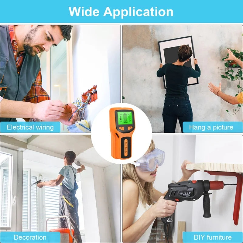 Wall Wood Scanner Sensor Portable Wall Scanner Detector Electronic Screw Sensor Locator Screw Detector With LCD Display Screen Oasis Select