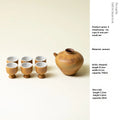 A Set of Simple Earthenware Drinking Utensils for One Person A Decanter A Ceramic Kiln-changed Wine Pot and Wine Cups Oasis Select 1 pot 6 cup