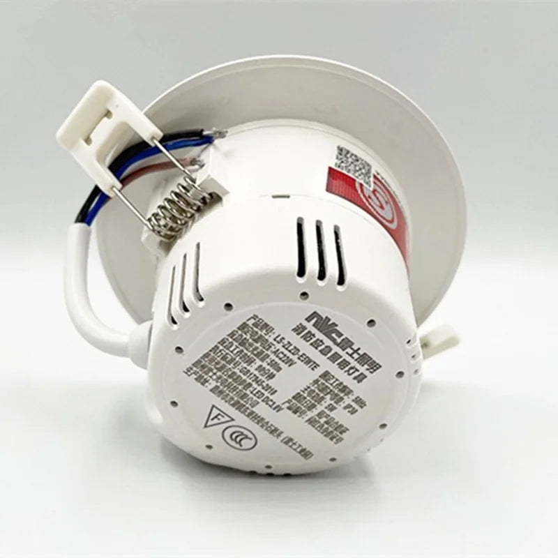 SHINEKNOT Recessed LED Emergency Ceiling Light | 120-Min Backup