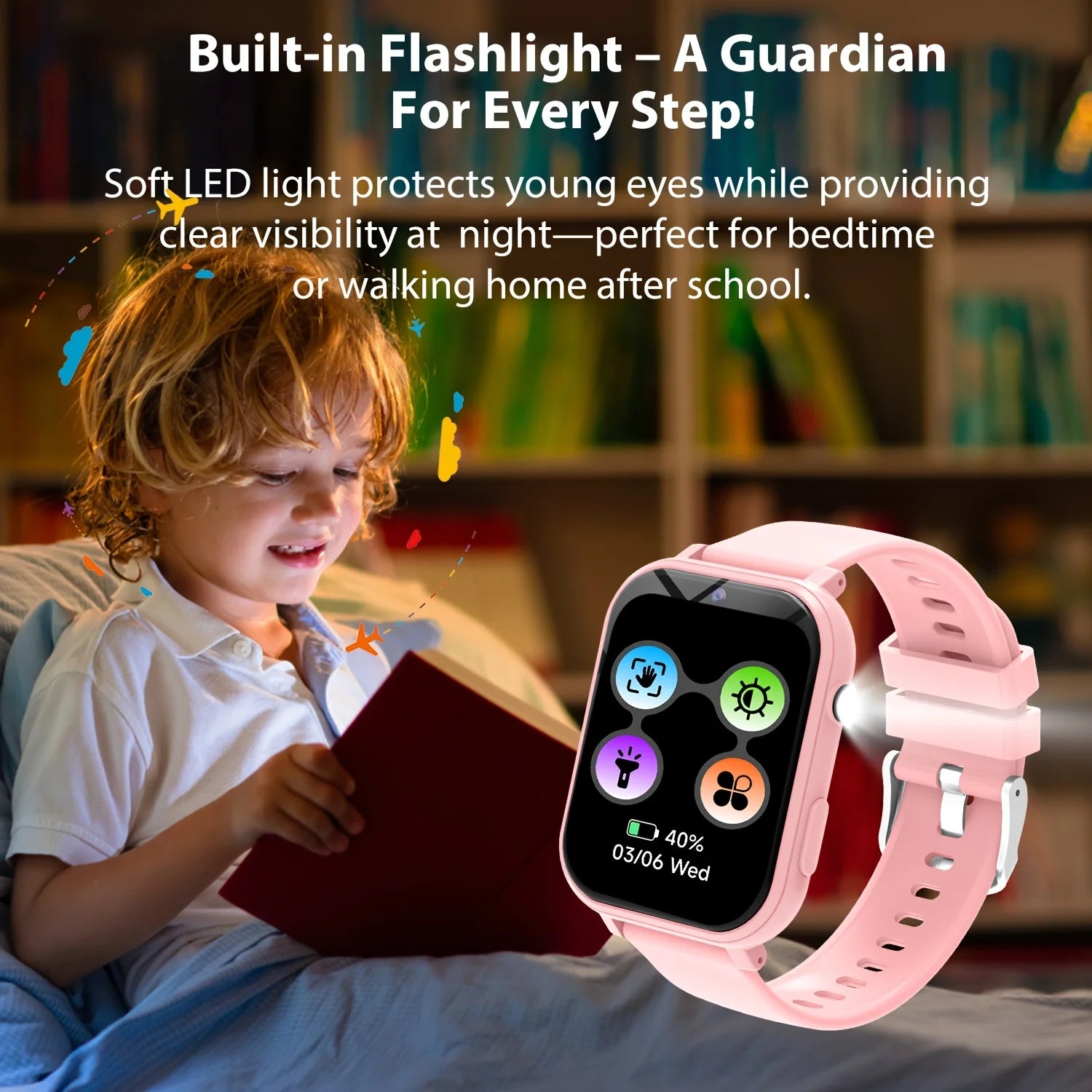 ERUN Kids' Smart Watch – 18 Games, Camera & Pedometer