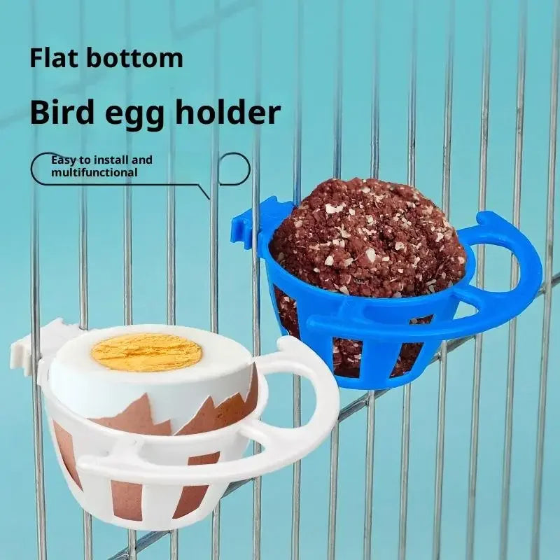 2/5Pcs Bird Parrot Feeder Cage Fruit Vegetable Holder Cage Accessories Hanging Basket Container Pet Parrot Feeder Cage Supplies Oasis Select