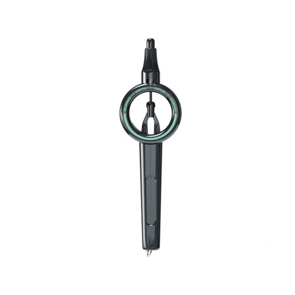 Digital Display Press Compass Ruler Primary School Exam Specific Junior High School Compass Drawing Tool Oasis Select Black